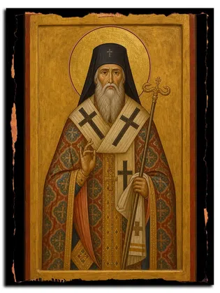 Евфимий Тырновский, святитель — икона на дереве