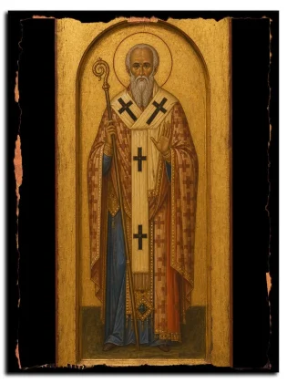 Евстафий, епископ Кийский (Вифинский), святитель — икона на натуральном дереве