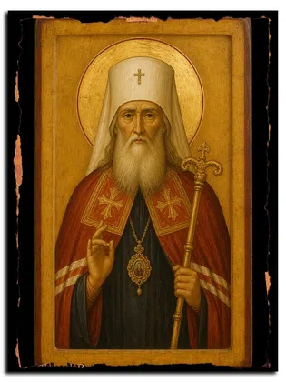 Филарет Киевский, святитель — икона на дереве
