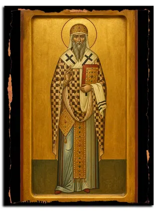 Флавиан, патриарх Константинопольский, святитель — икона на дереве