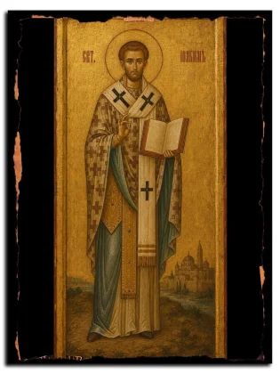 Иоаким (Пани), патриарх Александрийский, святитель — икона на натуральном дереве