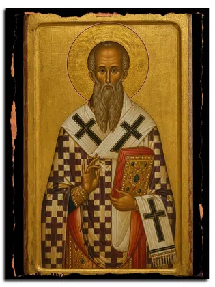 Исаакий Кипрский, святитель — икона на дереве