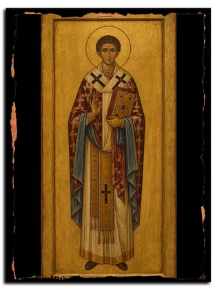 Николай, архиепископ Мирликийский, чудотворец, святитель — икона на дереве