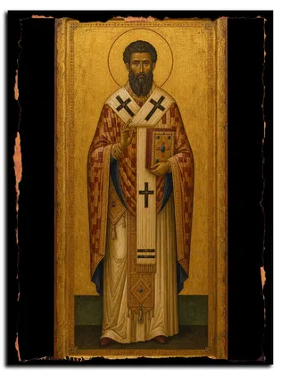Софроний, архиепископ Кипрский, святитель — икона на дереве