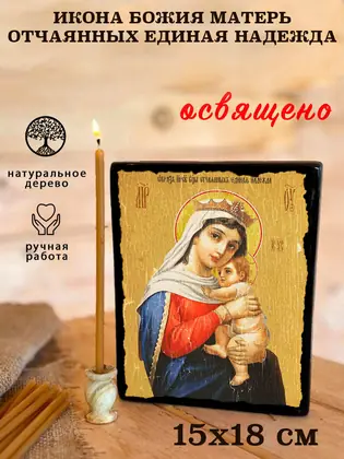 Божия Матерь Отчаянных Единая Надежда — современное исполнение — фото 5