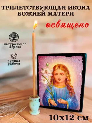 Трилетствующая икона Божией Матери — современное исполнение — фото 3