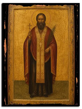 Иоанн Баранов священномученик — икона на дереве
