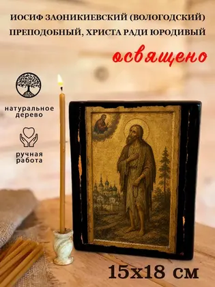 Иосиф Заоникиевский (Вологодский) преподобный, Христа ради юродивый — фото 5