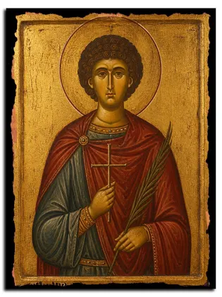 Антоний Апамейский святой мученик — икона на дереве