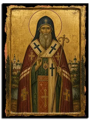 Антоний Вологодский Великопермский святитель — икона на дереве