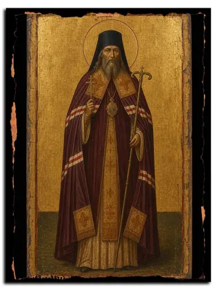Никодим (Кононов), епископ Белгородский священномученик — икона на дереве