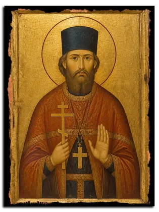 Александр (Сахаров) Шатурский священномученик — икона на дереве
