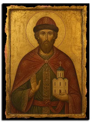 Артемий Шуйский, Владимирский праведный — икона на дереве