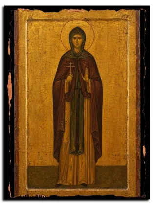 Севастиана Чудотворица Преподобная — икона на дереве