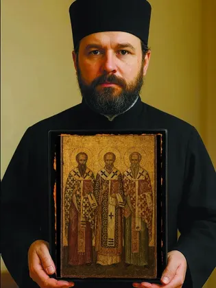 Три Святителя (Василий Великий, Григорий Богослов, Иоанн Златоуст) — современное · вариант 2 исполнение — фото 6