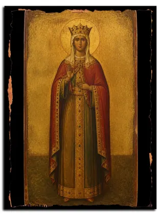 Феодора (Теодора) Греческая праведная царица — икона на дереве
