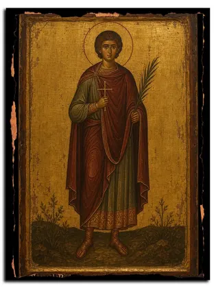 Хрисанф Римский мученик — икона на дереве