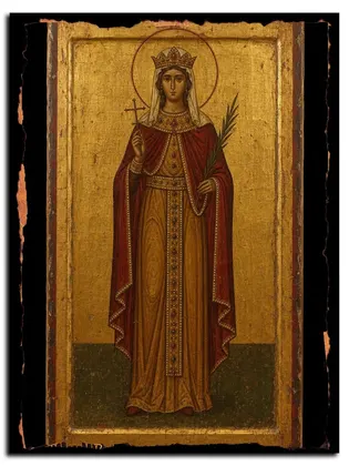 Шушаника (Шушаник, Сусанна) Ранская (Грузинская) Великомученица — икона на дереве
