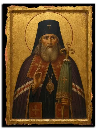 Александр (Щукин) Семипалатинский, архиепископ священномученик — икона на дереве