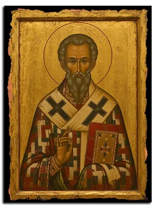Александр Александрийский святитель, патриарх — икона на дереве