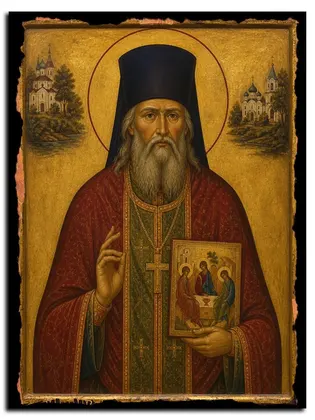 Георгий Троицкий, Священноисповедник, пресвитер — икона на дереве