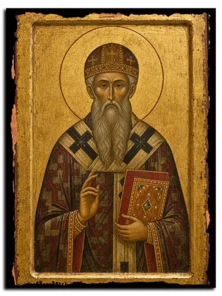 Георгий II Митиленский, Святитель, епископ — икона на дереве
