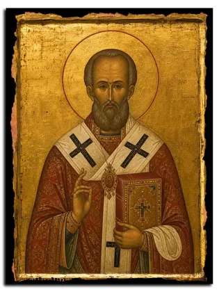 Александр Команский Священномученик епископ — икона на дереве