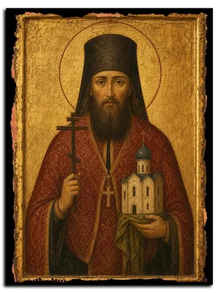 Даниил Грехозаруцкий (Угличский) священномученик — икона на дереве