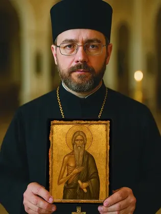 Даниил (в схиме Стефан) Нивертский, Египетский преподобный — современное · вариант 2 исполнение — фото 4
