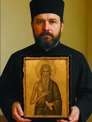 Даниил (в схиме Стефан) Нивертский, Египетский преподобный — современное · вариант 2 исполнение — фото 6