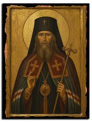 Димитрий (Любимов) Гдовский священноисповедник, архиепископ — икона на дереве