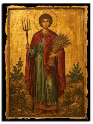 Александр Пергийский (Памфилийский), земледелец мученик — современное · вариант 2 исполнение — фото 1