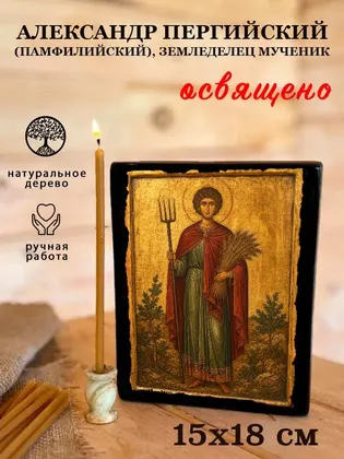 Александр Пергийский (Памфилийский), земледелец мученик — современное · вариант 2 исполнение — фото 5