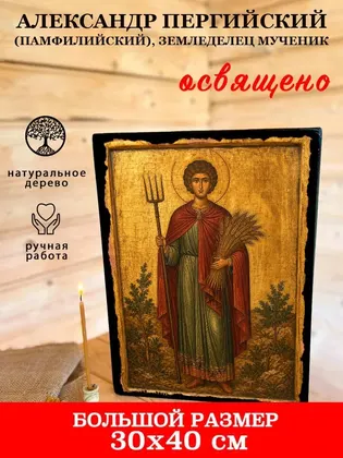 Александр Пергийский (Памфилийский), земледелец мученик — современное · вариант 2 исполнение — фото 7