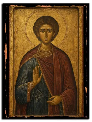 Дионисий Византийский мученик — икона на дереве