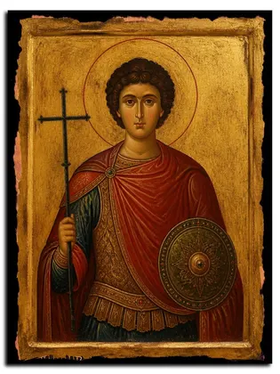 Александр Римлянин мученик — икона на дереве