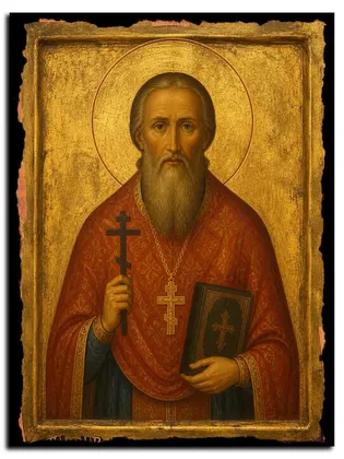 Александр Цицеронов (Рязанского) священномученик пресвитер — икона на дереве