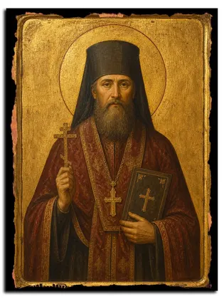 Никита (Лехан) Харьковский Священномученик — икона на дереве