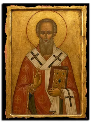 Никита Исповедник Аполлониадский, архиепископ, святитель — икона на дереве