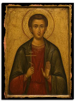 Николай Гусев мученик — икона на дереве
