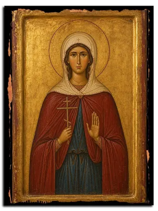 Ольга Евдокимова святая мученица — икона на дереве