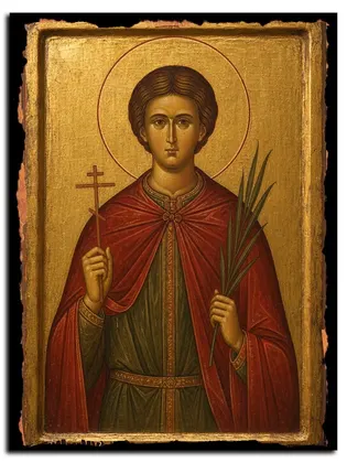 Феодор Гусев мученик — икона на дереве