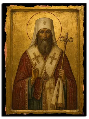 Арсений, епископ Тверской, святитель — икона на дереве