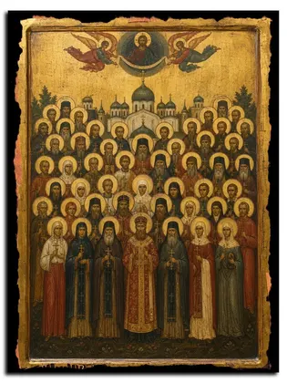 Собор Новомучеников Бутовских — икона на дереве