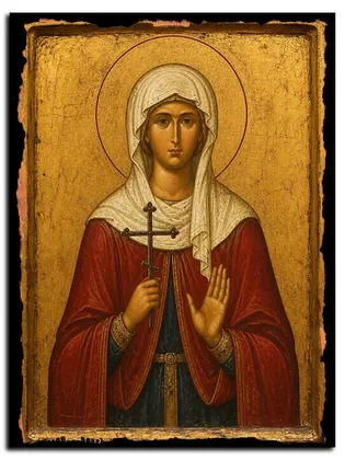 Анастасия Шилова мученица — икона на дереве