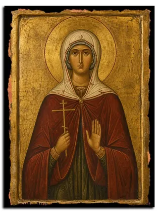 Агафия Агломазовская (Рязанская) мученица — икона на дереве