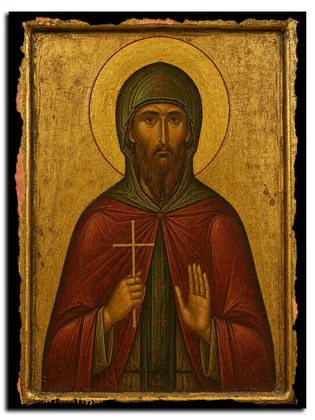 Анастасий Персиянин преподобномученик — икона на дереве