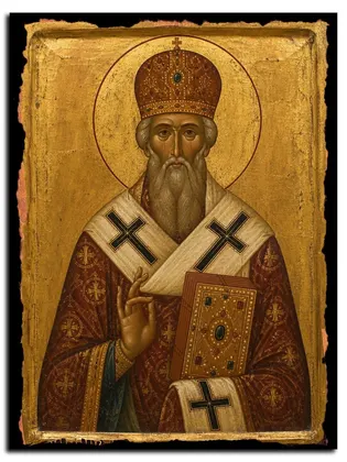 Арсений Керкирский Святитель — икона на дереве