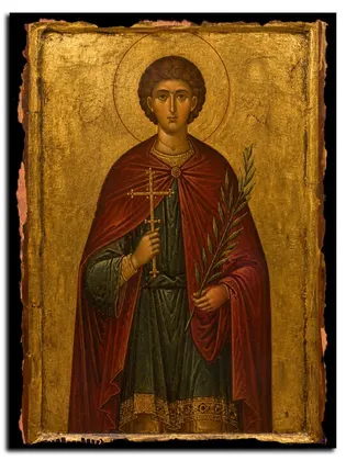 Артема Кизический мученик — икона на дереве