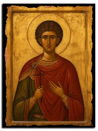 Богдан (Феодот) Римский мученик — икона на дереве